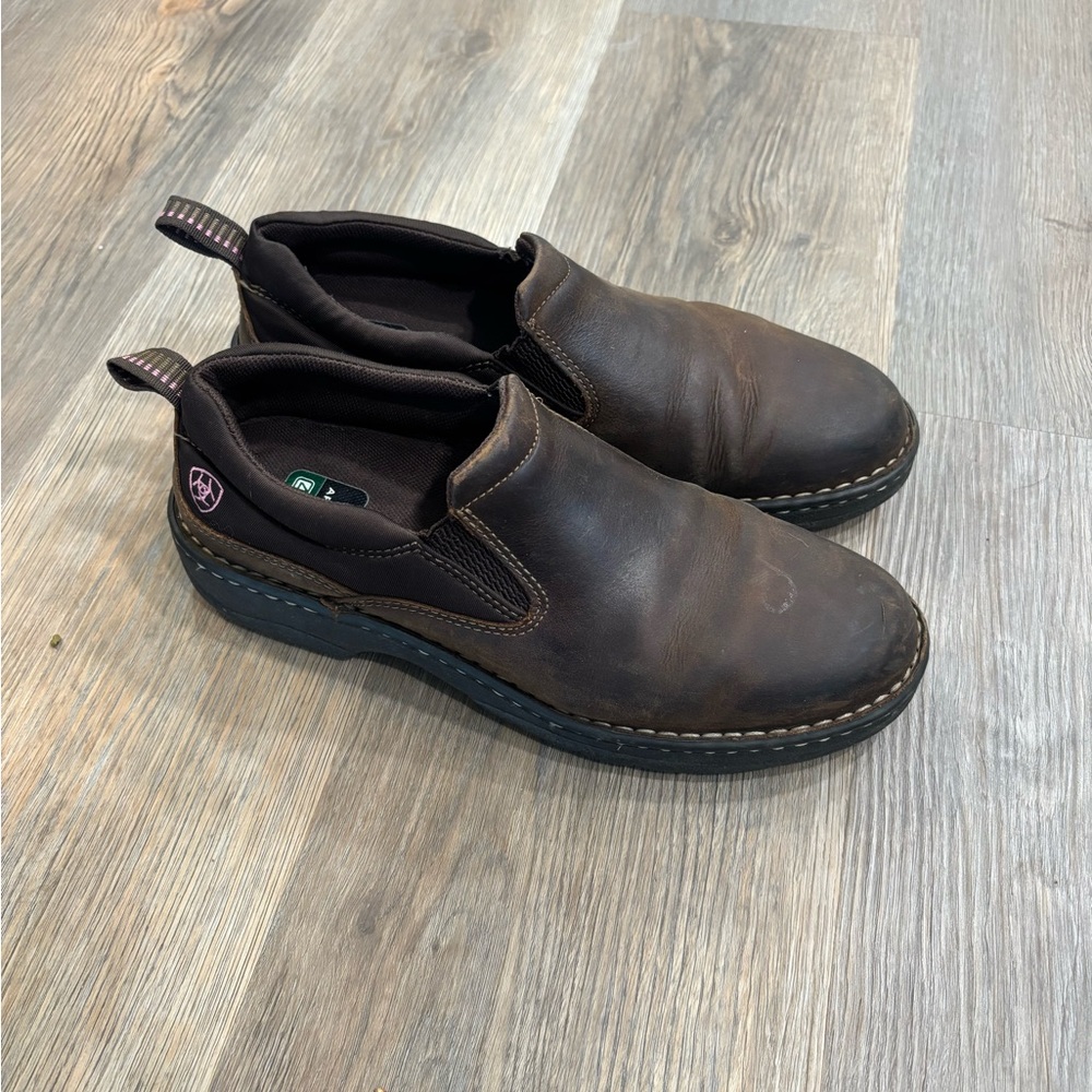 Ariat Women’s Dark Brown Leather Slip-Ons